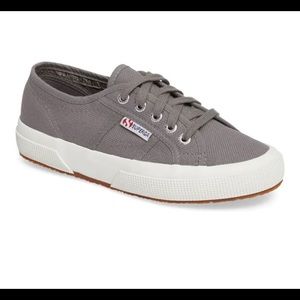 Superga Gray Canvas Sneakers